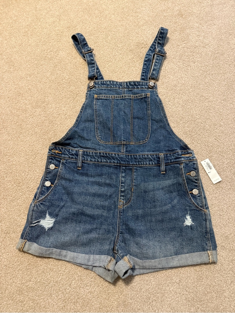 NWT Denim Short Overalls - Classic Jean One-Piece